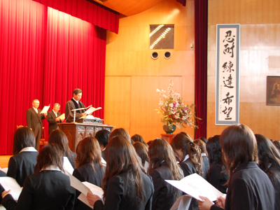 2011年度 福岡女学院大学・福岡女学院大学短期大学部　入学式のご案内（4月2日）